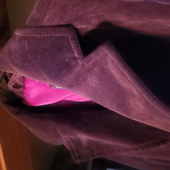 GAP Women's Purple Velvet Jacket - Picture 6 of 6